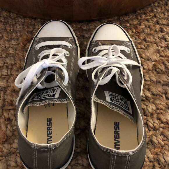 Gray Converse Sneakers, Women's Size 9 - Picture 3 of 13
